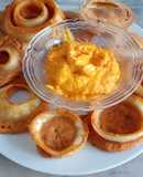 Aros de cebolla al horno c/ dip de zanahoria