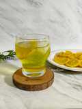 Fresh lemon sirup dengan permen lemon