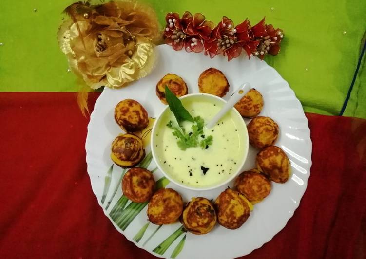 My Daughter love Curd appe with curd chutney