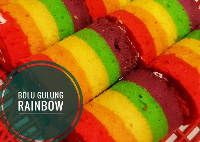 Recipe: Perfect Bolu gulung mini rainbow