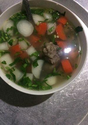 Hình của món Canh sườn rau củ.