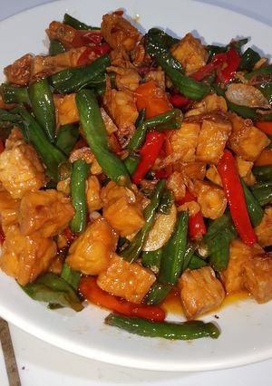 Foto resep Oseng tempe dan kacang
