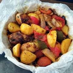 Foto principal de Pollo con verduras, sin horno