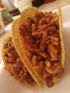 A picture of Mexican Rice Stuffed Tacos.