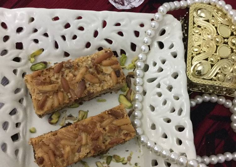 Simple Way to Make Super Quick Homemade Magic Slice Dry Fruits Slice  #EidKiMeethas
