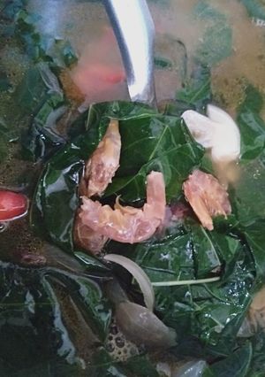 Foto resep Daun singkong mix udang kering 🍤