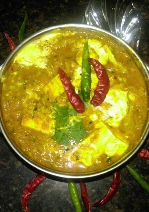A picture of Paneer Kolhapuri.
