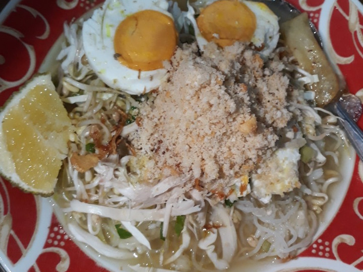 Resep: Soto Lamongan dengan bubuk koya enak Sederhana Dan Enak