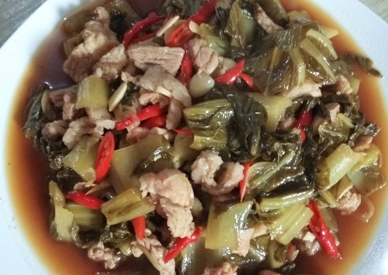 Cah sayur asin b2 #nonhalal