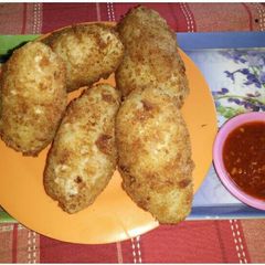A picture of Aloo cheese croquettes.