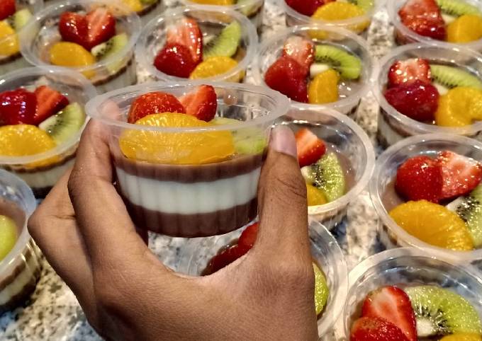 Resep Puding Coklat Susu Mix Fruit Oleh Shima Fauziah Cookpad 2939