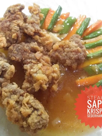 Cara Mudah Membuat Resep Steak Sapi Krispi Sederhana yang Lezat Anti Ribet, Sempurna