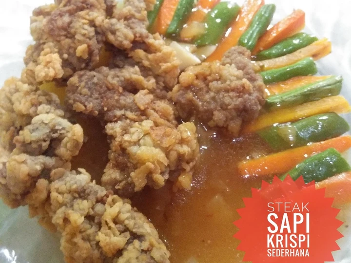Cara Mudah Membuat Resep Steak Sapi Krispi Sederhana yang Lezat Anti Ribet, Sempurna