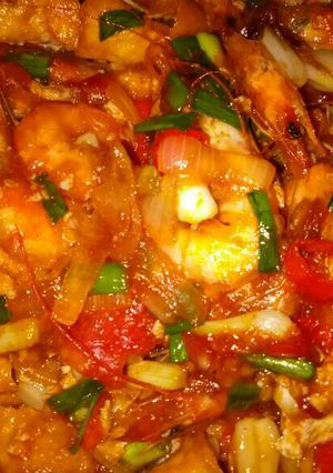 Foto resep Cah Udang Bumbu Simple