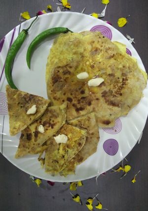 A picture of Egg parathe 🍳🍳.