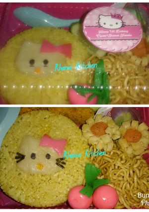 Foto resep Bento Hello Kitty