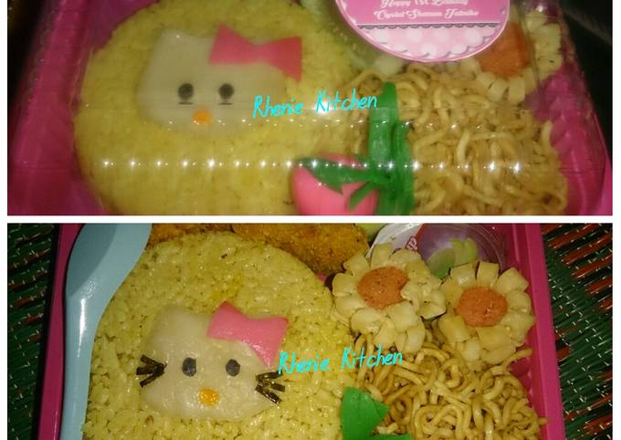 Hello Kitty Character Bento Recipe by cookpad.japan - Cookpad