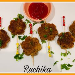 A picture of Rajma ke kabab.