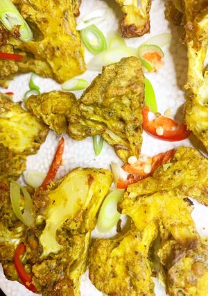 A picture of Jerk Cauliflower Wings.