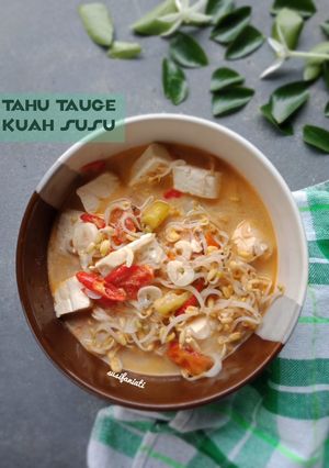 Foto resep Tahu tauge kuah susu