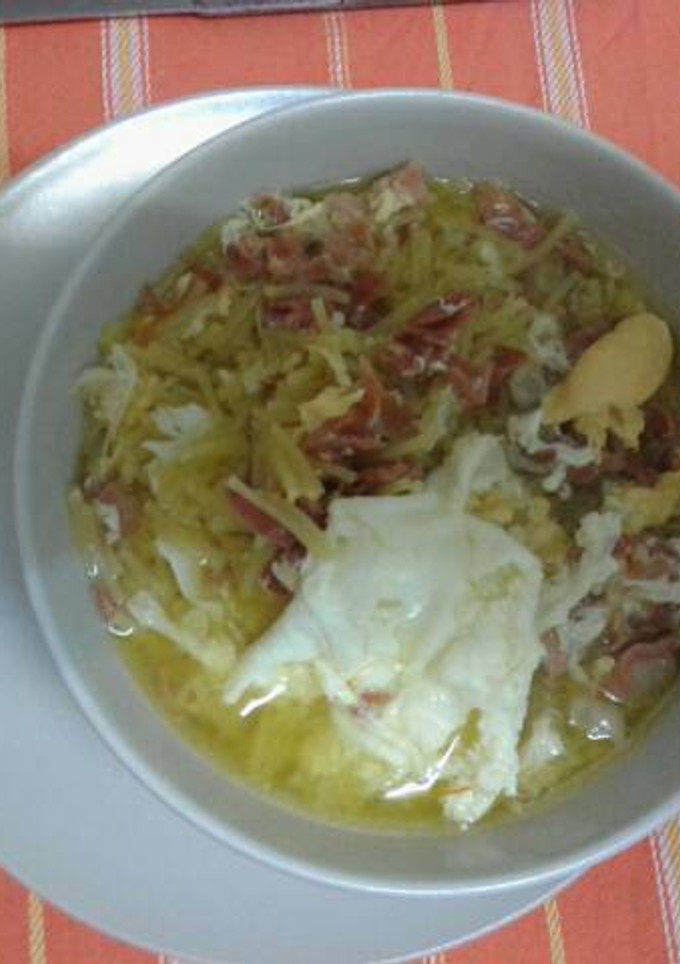 Una foto de Sopa de jamón