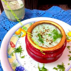 A picture of Masala lassi.