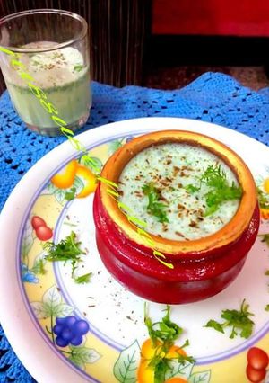 A picture of Masala lassi.