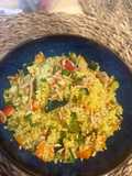 Tabulé de cous cous al curry