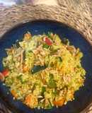 Tabulé de cous cous al curry