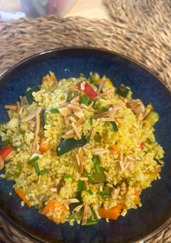 Una foto de Tabulé de cous cous al curry