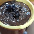 Helado de chocolate y banana relleno