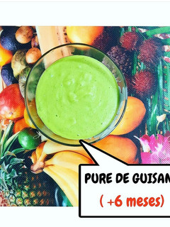Una foto de Ideas para bebe / puré de guisantes