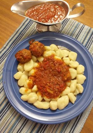 Una foto de Ñoquis de papas