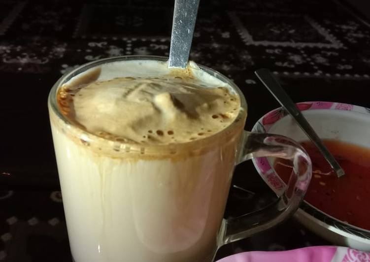 Steps to Make Quick Cappuccino without beater ☕