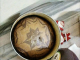 Flower style marble cake