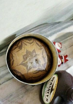 A picture of Flower style marble cake.