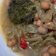 Cigrons al curry i col, en olla rápida