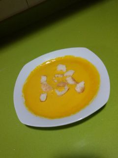 Una foto de Crema de zanahoria y mascarpone con thermomix