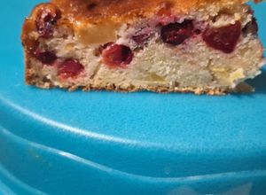 Une photo de Gateau pomme cranberries