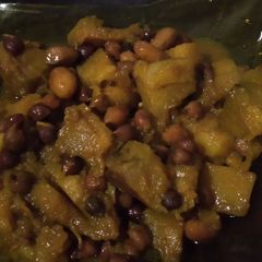 Peanuts, chana,pumpkin curry A picture of Peanuts, chana,pumpkin curry.