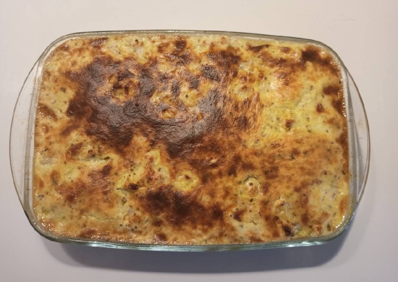 Quiche de courgettes & poulet