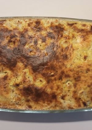 Une photo de Quiche de courgettes & poulet