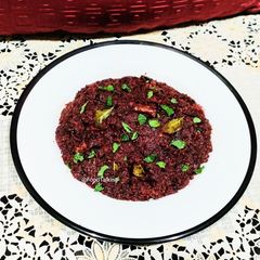 A picture of Beetroot Thoran.