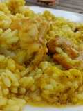 Arroz con pollo al fuego