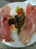 Antipasto con Prosciutto Crudo, Bocconcino di Mozzarella, Crocchetta di Patata e Verdure