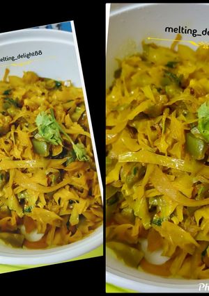 A picture of Cabbage Capsicum Fry.