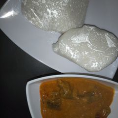 A picture of Beans soup(gbegiri).