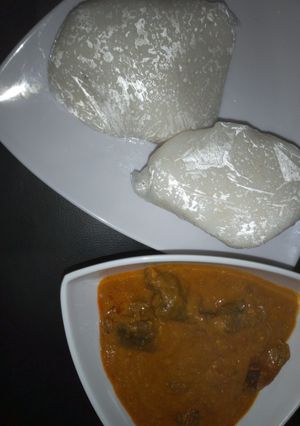 A picture of Beans soup(gbegiri).