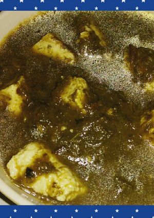 A picture of Palak paneer.