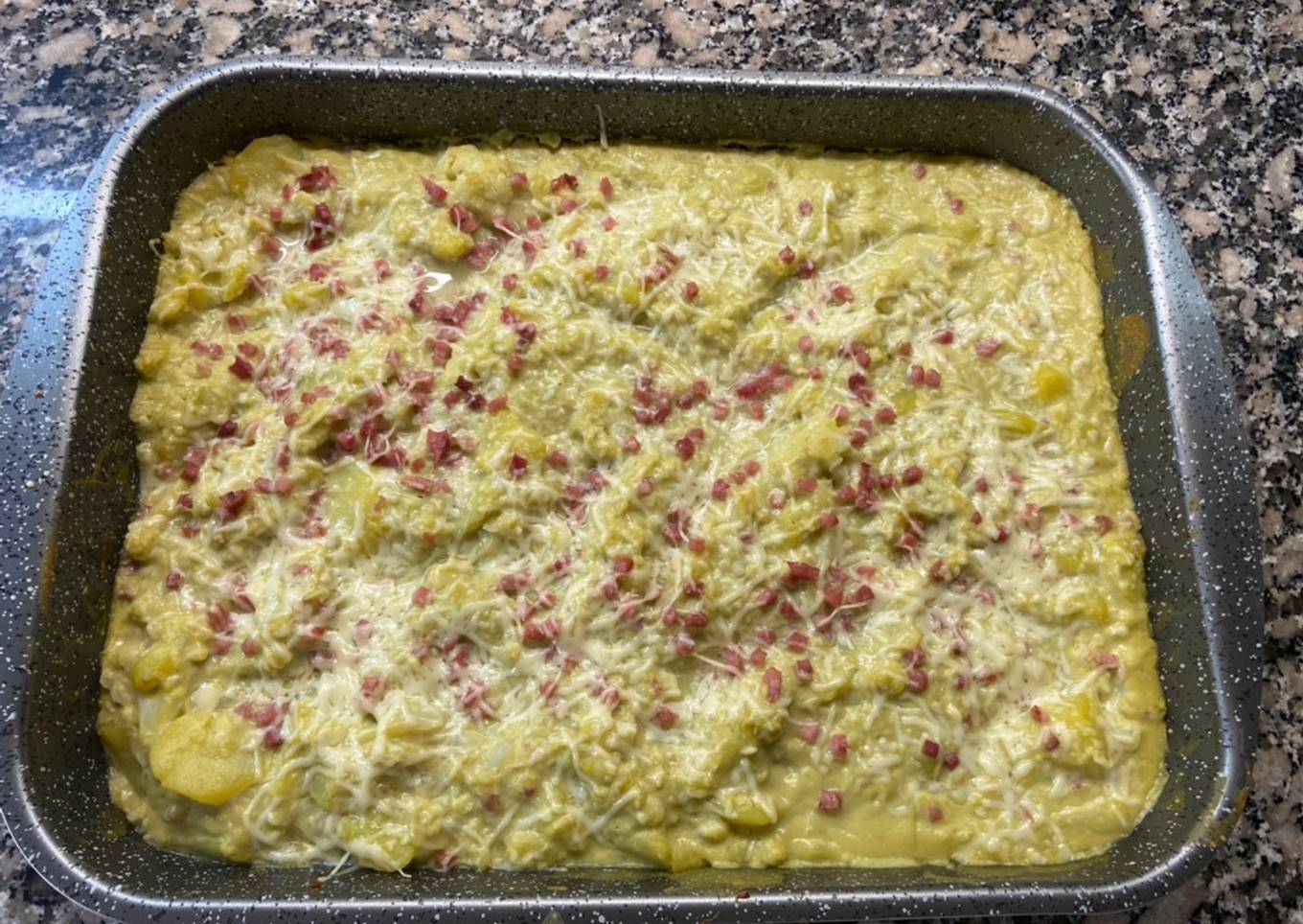 Coliflor con bechamel de calabacín